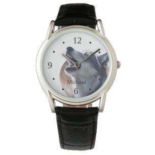 Howling Wolf en Full Moon Horloge
