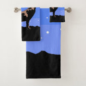 Howling Wolf en hiver - Art faunique original (En situation)