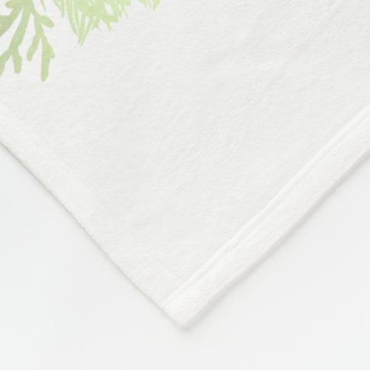 Howling Wolf en Mandala Planten Branches Lijst Fleece Deken (Hoek)