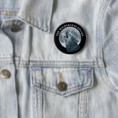 Howling Wolf en Moon Ronde Button 5,7 Cm (In situ)