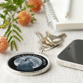 Howling Wolf en Moon Sleutelhanger (Zijkant)