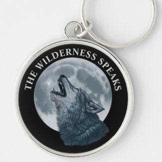 Howling Wolf en Moon Sleutelhanger