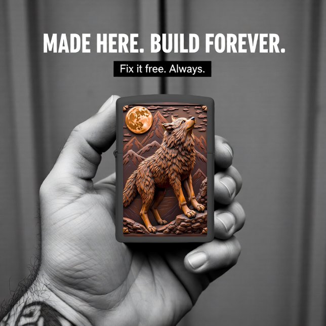 Howling Wolf Full Moon Mountains (Creator heeft geüpload)