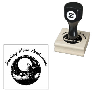 Howling Wolf gemaakt door product stempel
