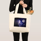 Howling Wolf Grote Tote Bag (Voorkant (product))