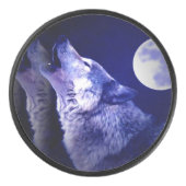 Howling Wolf Hockey Puck (Voorkant)