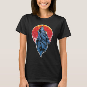 Howling Wolf Illustratie T-shirt