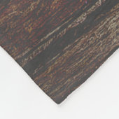 Howling Wolf in getextureerd hout Fleece Deken (Hoek)