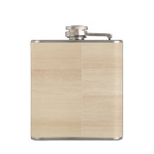 Howling Wolf in getextureerd hout Heupfles (Achterkant)