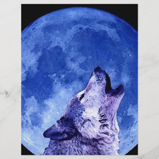 Howling Wolf in Moon Flyer (Voorkant)