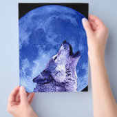 Howling Wolf in Moon Flyer (Hand)