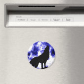 Howling Wolf in Moon Magneet (Insitu (Vaatwasser))