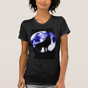 Howling Wolf in Moon T-shirt