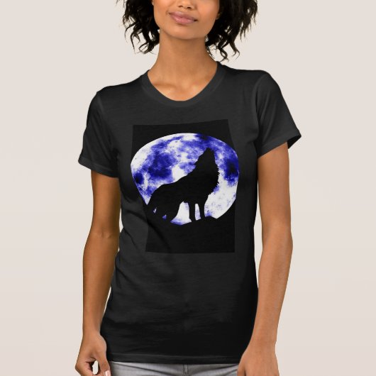 Howling Wolf in Moon T-shirt (Voorkant)