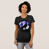 Howling Wolf in Moon T-shirt (Voorkant volledig)