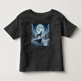 Howling Wolf In Winter Kinder Shirts