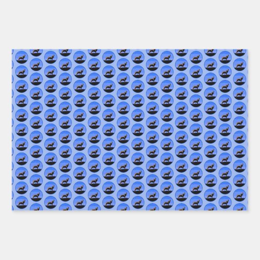 Howling Wolf in Winter - Oorspronkelijke Wilde Kun Inpakpapier Vel (Voorkant)