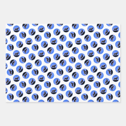 Howling Wolf in Winter - Oorspronkelijke Wilde Kun Inpakpapier Vel (Voorkant 2)