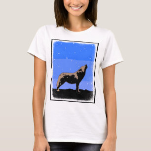Howling Wolf in Winter - Oorspronkelijke Wilde Kun T-shirt