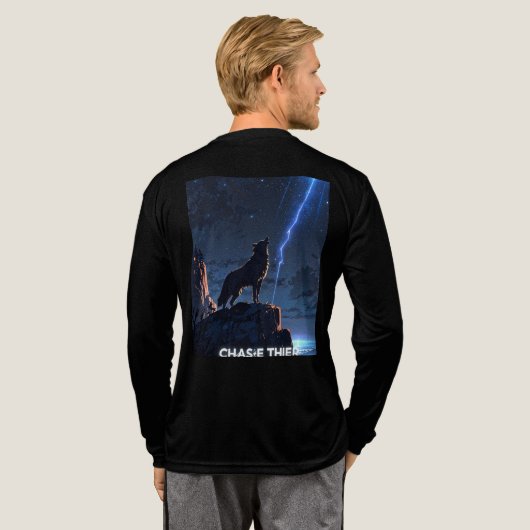 Howling Wolf Lightning Cliff T-shirt (Achterkant)