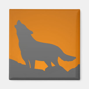 Howling wolf magnet magneet