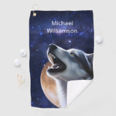 Howling Wolf Monogram Golfhanddoek (Insitu)