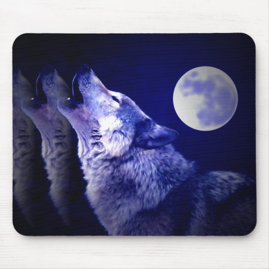 Howling Wolf Muismat (Voorkant)