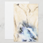 Howling Wolf Native American Stationery Briefpapier (Voorkant / Achterkant)