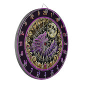 Howling Wolf onder Golden Moonlight Dartbord (Voorkant Links)