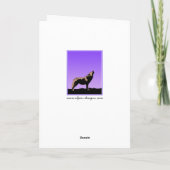 Howling Wolf op zonsondergang - Originele Wilde Ku Kaart (Achterkant)