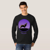 Howling Wolf op zonsondergang - Originele Wilde Ku T-shirt (Voorkant volledig)