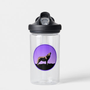 Howling Wolf op zonsondergang - Originele Wilde Ku Waterfles