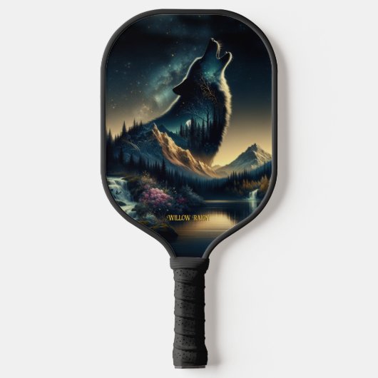 Howling Wolf Pickleball Paddle (Voorkant)