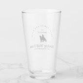 Howling Wolf Pint Glass Glas (Achterkant)