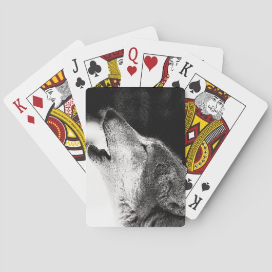 Howling Wolf Pokerkaarten (Achterkant)