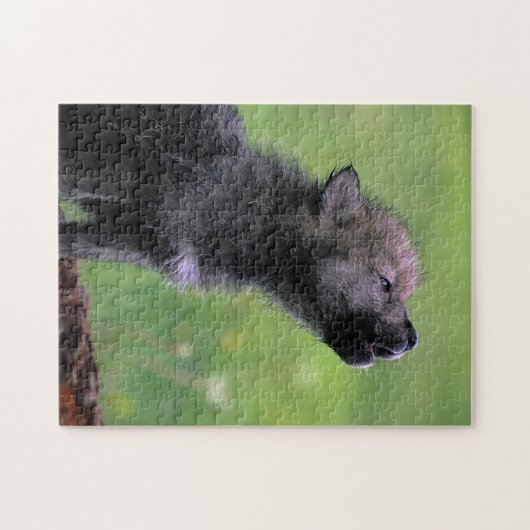 Howling Wolf Pup Legpuzzel (Horizontaal)