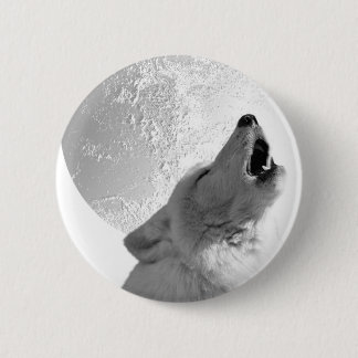 Howling Wolf Ronde Button 5,7 Cm