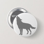 Howling Wolf Ronde Button 5,7 Cm (Voorkant /achterkant)