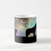Howling Wolf Silhouette Coffee Mug (Centre)