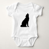 Howling Wolf Silhouette Romper (Voorkant)