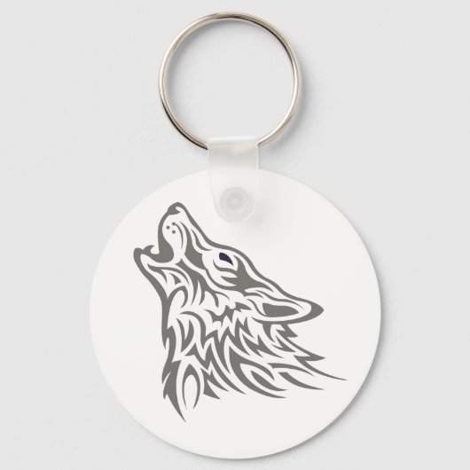 Howling Wolf Sleutelhanger (Voorkant)