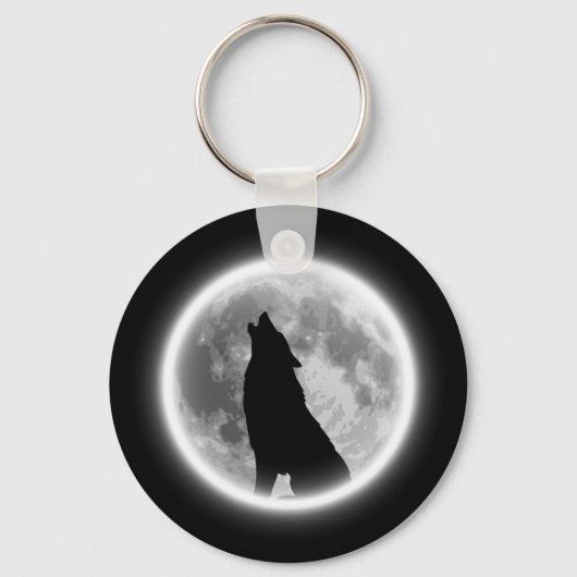Howling Wolf Sleutelhanger (Voorkant)