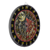 Howling Wolf staat voor vrijheid en macht Dartbord (Voorkant Links)