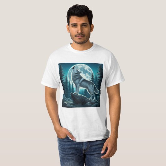 Howling Wolf T-shirt (Voorkant volledig)