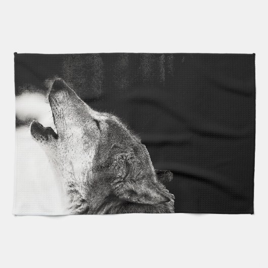 Howling Wolf Theedoek (Horizontaal)