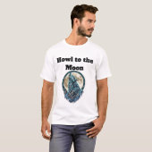 Howling Wolf Under the Moon – Wild Spirit T-Shirt (Devant entier)