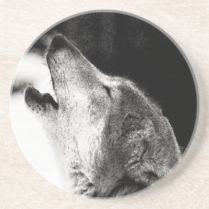 Howling Wolf Zandsteen Onderzetter