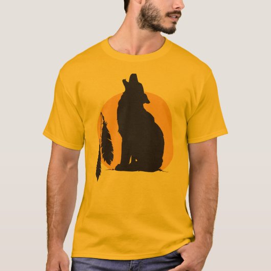 Howling wolve t-shirt (Voorkant)