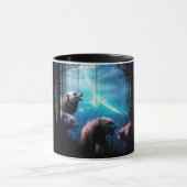 Howling Wolven met rode ogen Mok (Midden)