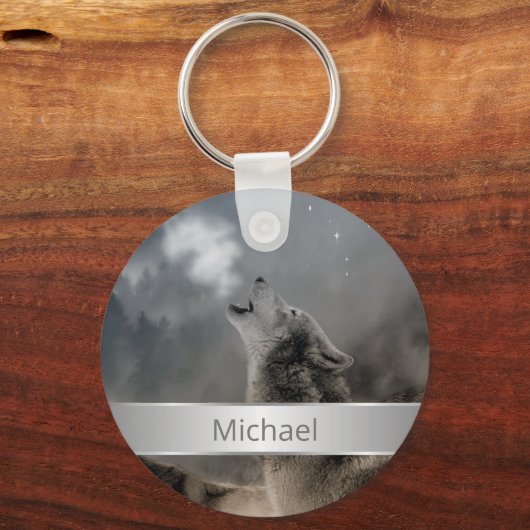 Howling Wolves Sleutelhanger (Achterkant)